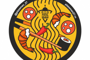 Стикер для упаковок доставки еды