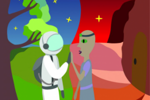 обложка для книги Рей Брэдбери «Марсианские хроники»