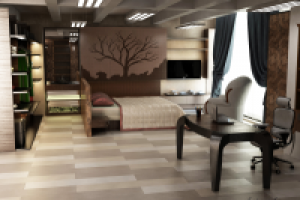 3d визуализация салона для мебельной компании