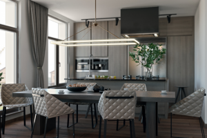 Кухня-гостиная в современном стиле