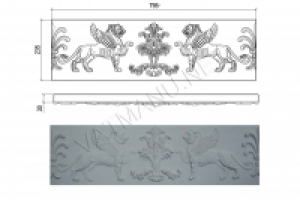 Чертеж барельефа