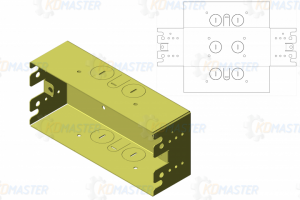 Развертка листовой детали для лазерной резки и гибки