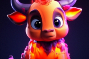 Мультяшный бычек