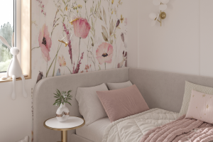 Детская комната для девочки / 12 кв.м