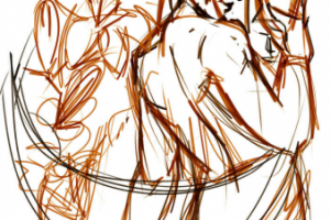 Sketch Queen of cups