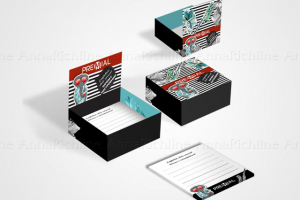 Дизайн коробки со стикерами