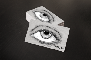 Визитка с авторским изображением