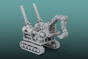 Механический гусеничный экскаватор