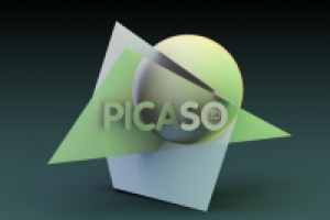 Трехмерная модель логотипа Picaso 3D