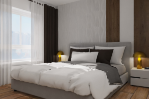 Спальня S=13м2. ЖК Ильменский 17. ПИК. Москва