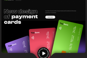 Концепт сайта банковских услуг