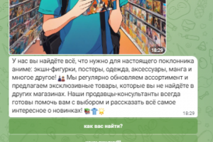 Чат-бот для аниме-магазина