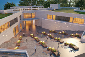 Элементы благоустройства территории молодежного центра (амфитеат