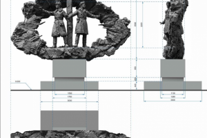 Конструктивные решения крепления памятника к постаменту