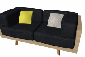 Диван + виды с размерами