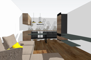 Кухня-кабинет-переговорная