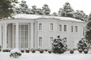 Визуализация зимнего экстерьера