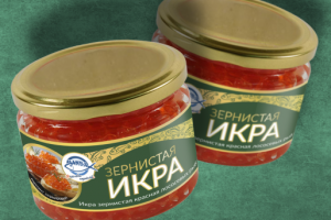 Этикетка для икры "Лахва"