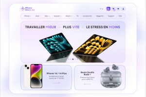 Дизайн интернет-магазина техники Apple ( Марокко )