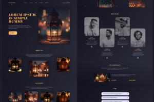 Дизайн лендинга | Арабские фонари