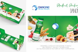 Дизайн подарочной коробки для Danone