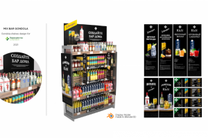 Оформление MIX BAR секции в Перекресток