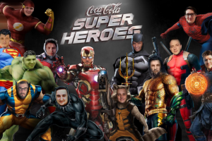 Коллаж для сотрудников Coca Cola