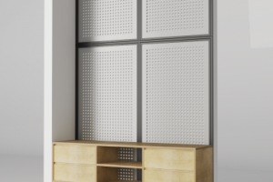 Стеллаж с тумбой