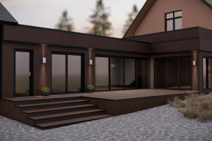 Веранда-пристрой к частному дому