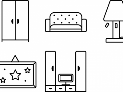 Дизайн иконок для сайта по продаже мебели