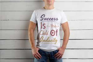 Оформление цитаты для печати на футболке