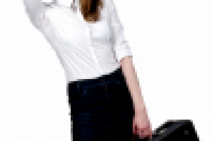 девушка с чемоданом