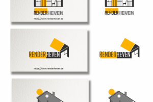 Разработка логотипа для зарубежной Рендер студии