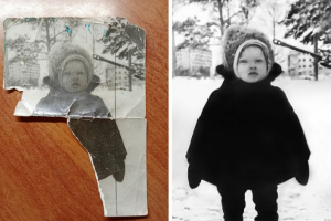 Восстановление фото ребенка