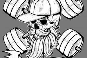 Принт на футболку. Тематика: бодибилдинг, фитнес, пауэрлифтинг