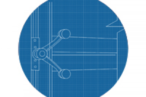 Чертеж крепления выставочного стенда
