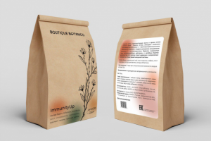 Этикетка для чая "Бутик Ботаника"