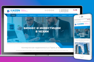 Сайт компании "Kaizen Invest" на Modx Evolution