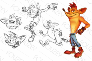 Crash Bandicoot sketch-concept