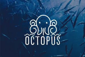 логотип для магазина морепродуктов Octopus