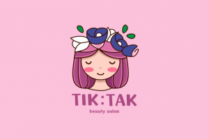 логотип для салона красоты Tik:Tak