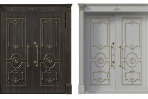 Двустворчатая дверь термовуд