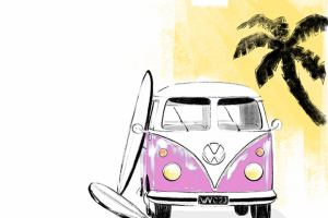 Винтажный автобус