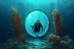 Логотип для дайвинг центра