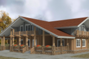 Проект дома  из бруса