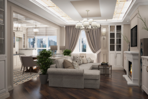 Проект 3-хкомнатной квартиры( ЖК Яуза-парк,Москва)