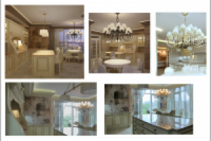 Квартира на Воробьевых горах(3d + фото реализации)