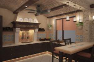 Проект загородного дома в средиземноморском стиле(Подмосковье)