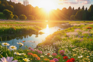 Поле цветущих лугов