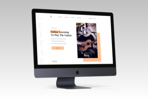 Дизайн для Online школы уроков гитары